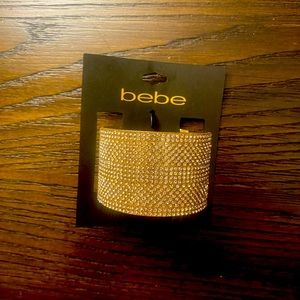 NEW Bebe sparkly gold bracelet.